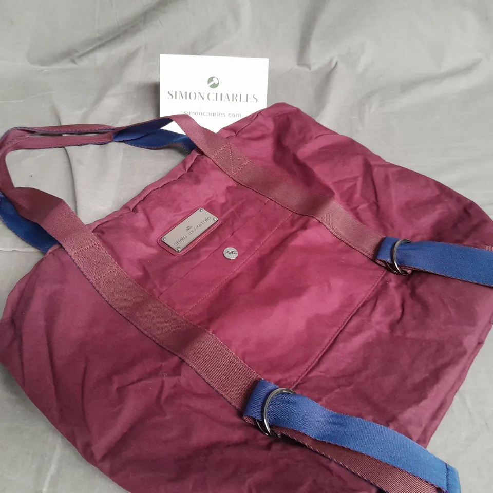 STELLA MCCARTNEY BURGHUNDY SATCHEL BAG