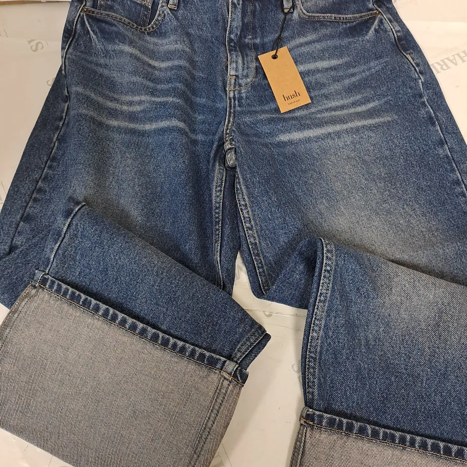 HUSH CARLY TURN UP CROPPED JEANS - 10
