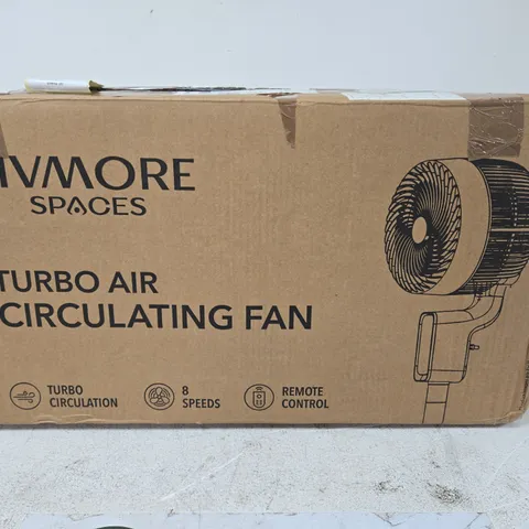 LIVMORE SPACES TURBO AIR CIRCULATING FAN – BOXED