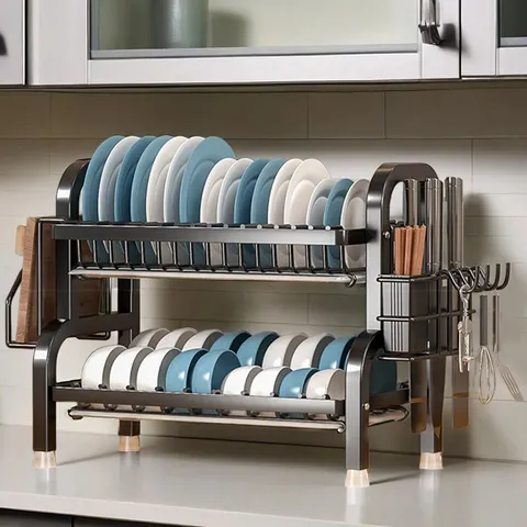 BOXED STEEL COUNTERTOP DISH RACK (1 BOX)