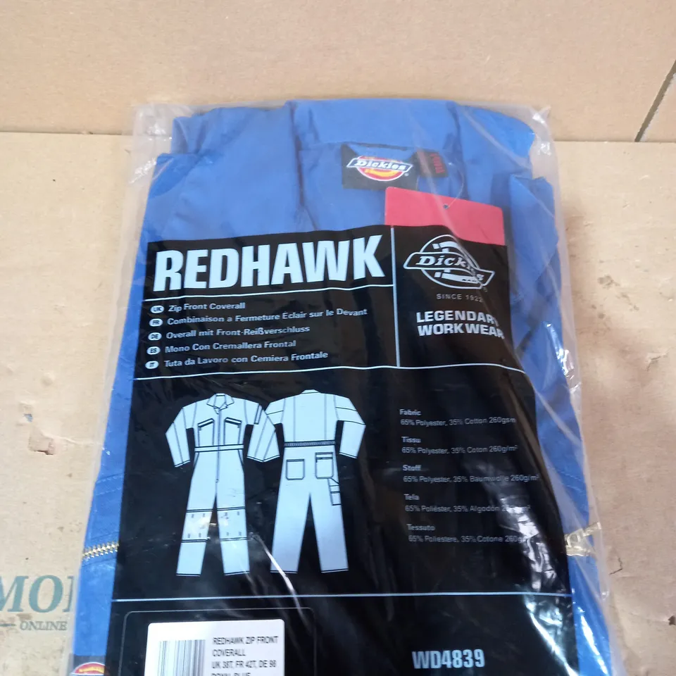 BRAND NEW DICKIES REDHAWK ZIP FRONT COVERALL - SIZE 38 