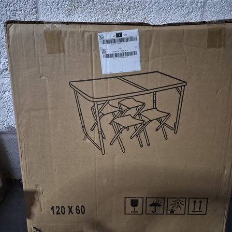 Dining Table with 4 Chairs – Boxed (120 x 60 cm)