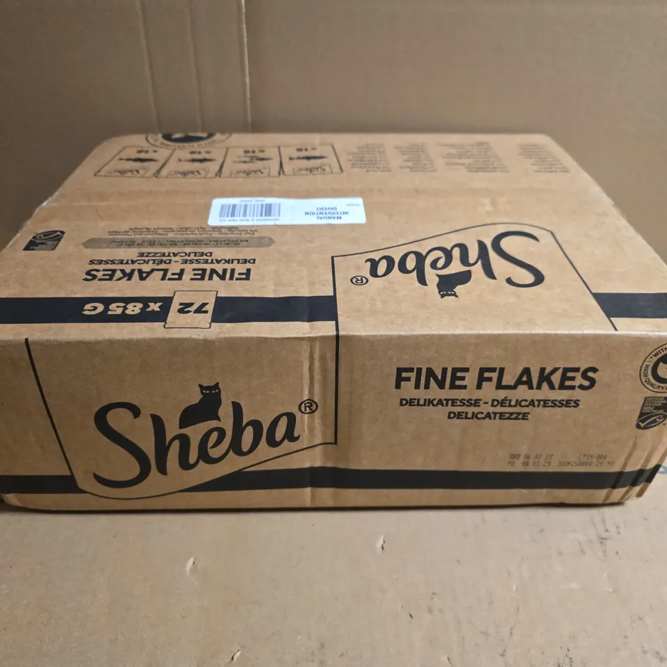 SHEBA ADULT WET CAT FOOD POUCHES 72 X 85 G FISH COLLECTION 72 JELLY POUCHES.
