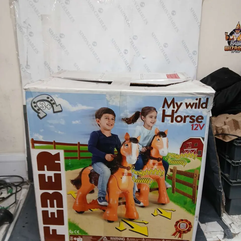 BOXED FEBER MY WILD HORSE RIDE ON - COLLECTION ONLY