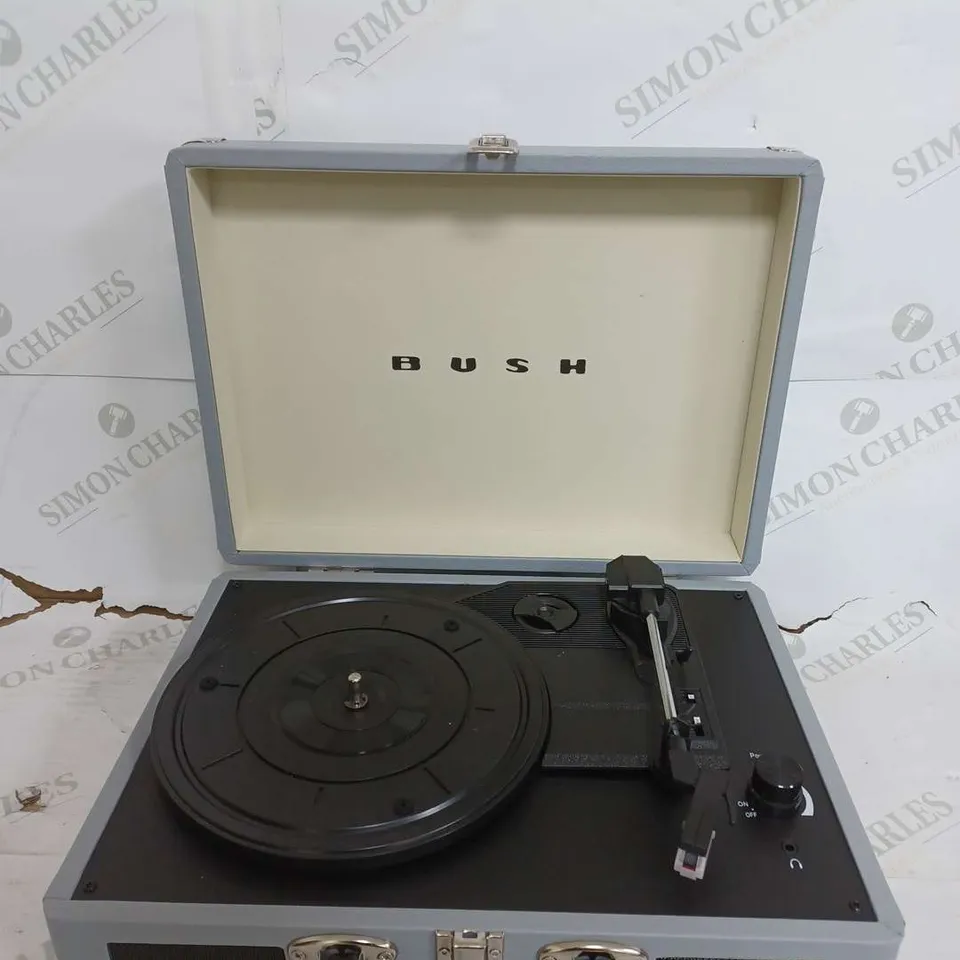 BOXED BUSH CLASSIC TURNTABLE GREY 