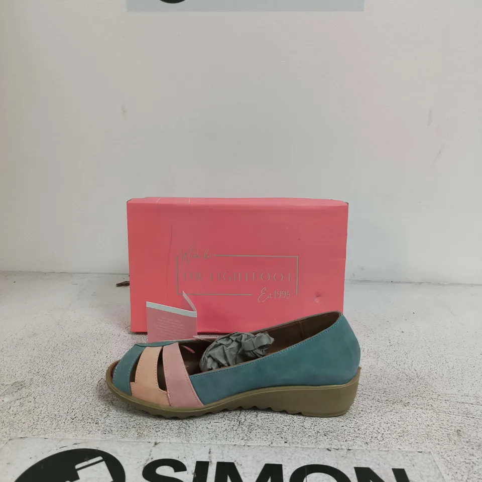 DR. LIGHTFOOT SUSAN PINK/BLUE SANDALS – UK 7