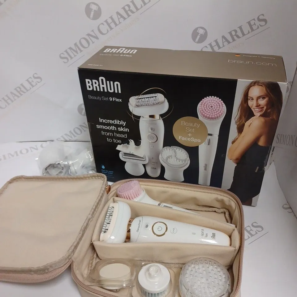 BOXED BRAUN SILK FLEX 9100 BEAUTY SET