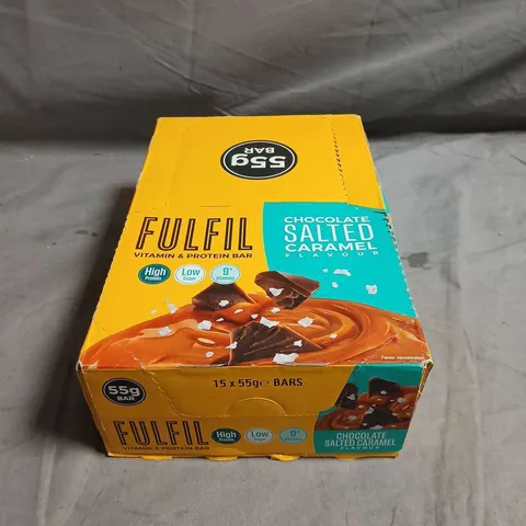15 X FULFIL PROTEIN BARS - CHOCOLATE SALTED CARAMEL - 15 X 55G