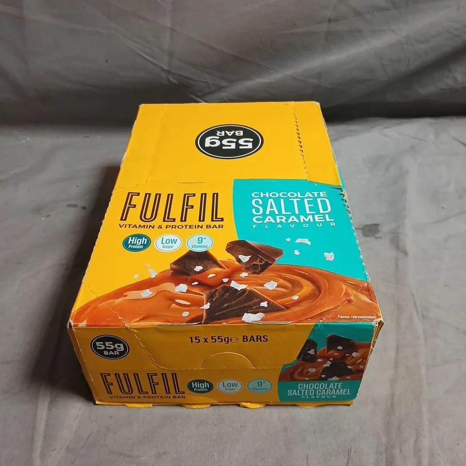 15 X FULFIL PROTEIN BARS - CHOCOLATE SALTED CARAMEL - 15 X 55G