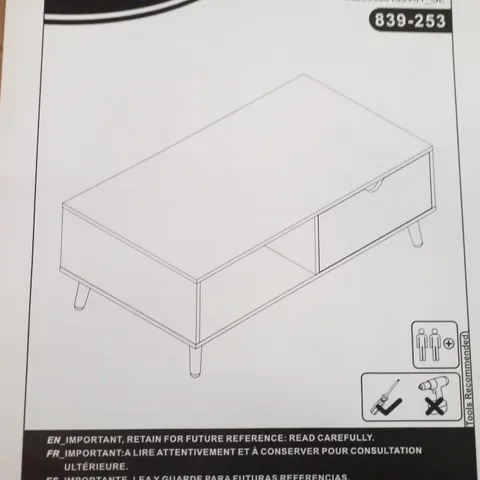 BOXED COFFEE TABLE