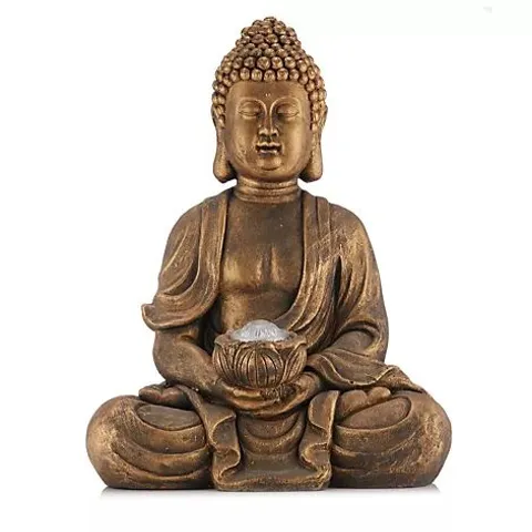 MY GARDEN STORIES SOLAR BUDDHA STATUE