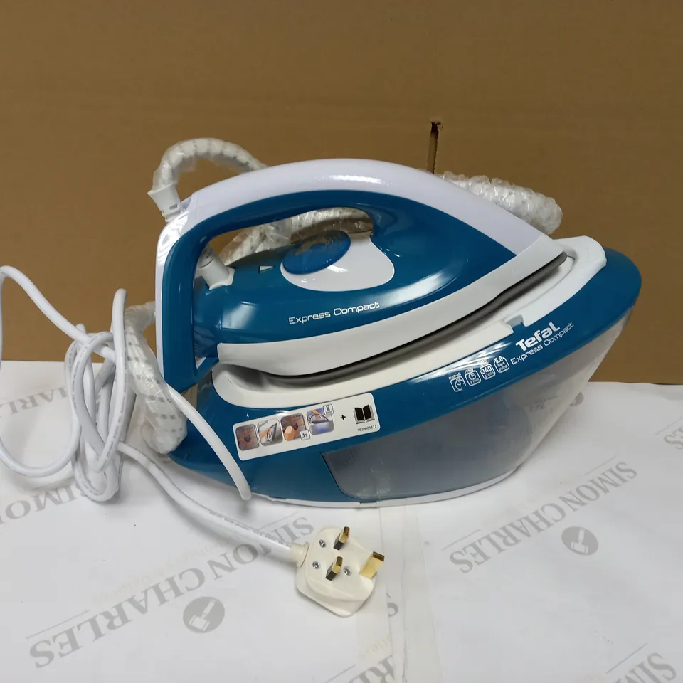 TEFAL EXPRESS COMPACT SV7111 STEAM GENERATOR IRON/AQUA BLUE
