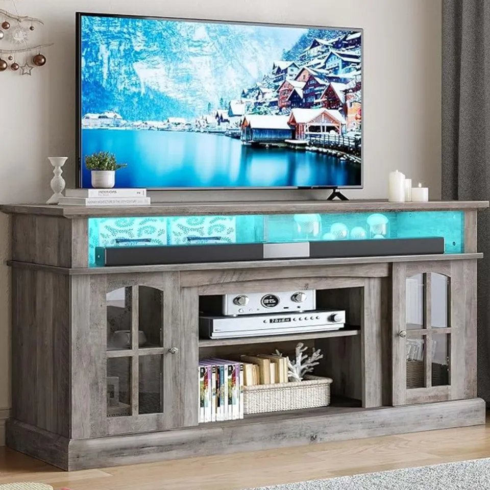 BOXED TV STAND FOR TV'S UP TO 65"