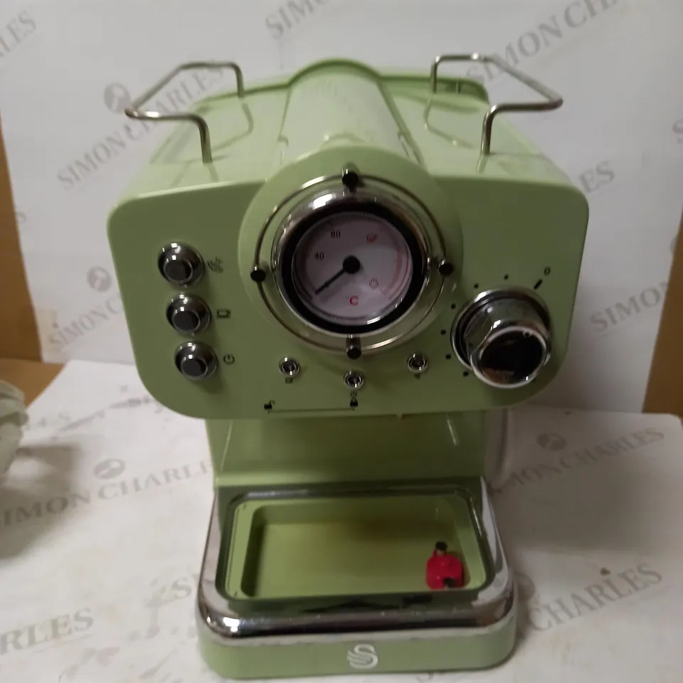 SWAN SK22110GN, RETRO PUMP ESPRESSO COFFEE MACHINE