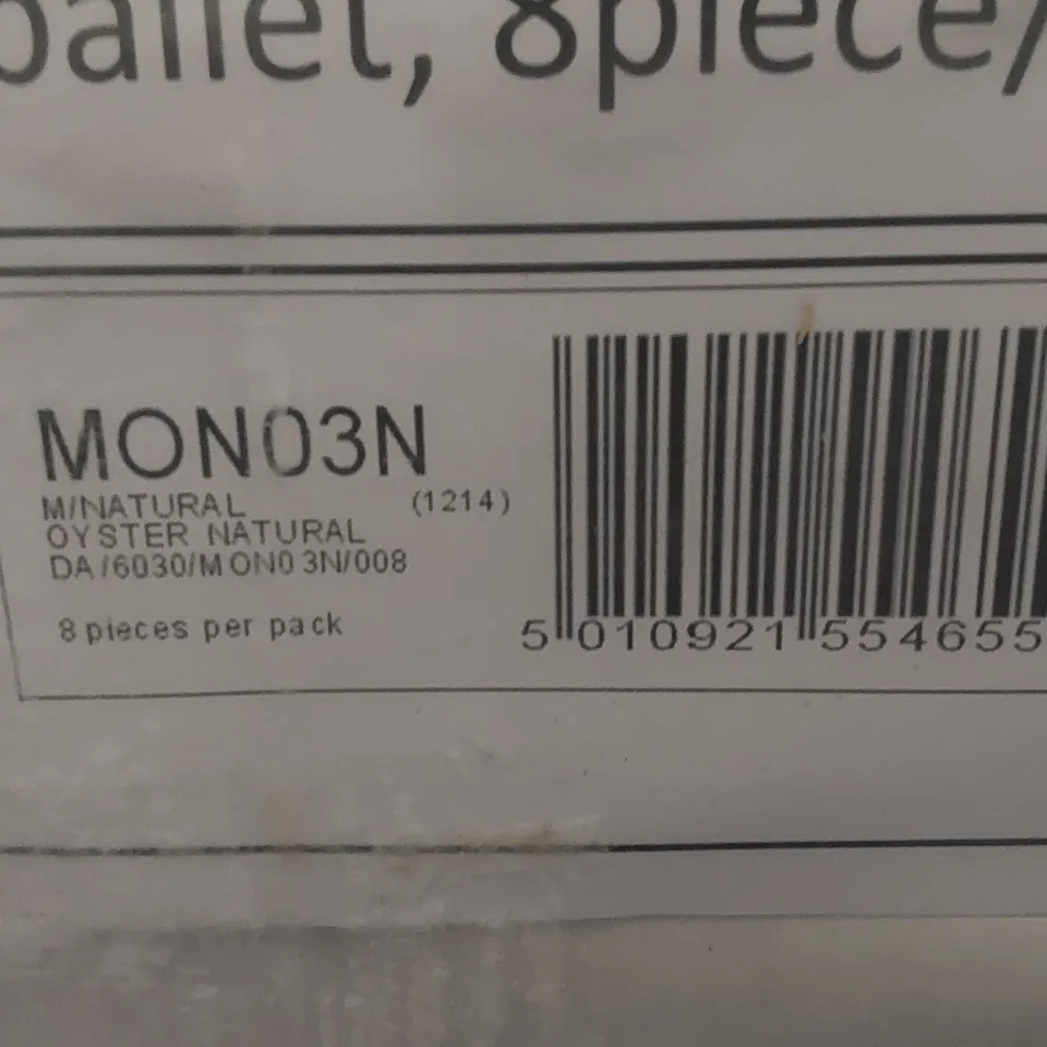 PALLET TO CONTAIN APPROX 32 X PACKS OF JOHNSON TILES MODERN OYSTER NATURAL PORCELAIN FLOOR & WALL TILES - 8 TILES PER PACK // TILE SIZE: 600 x 300 x 10mm