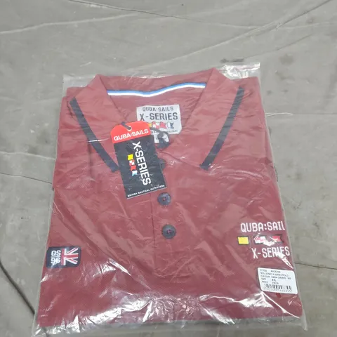 QUBA SAILS X-SERIES POLO SHIRT – DARK CHERRY, UK XXL