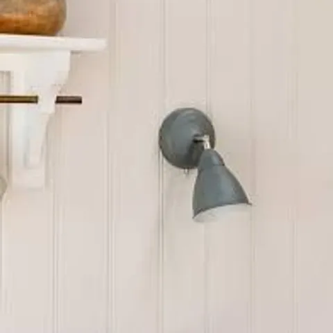 BOXED HARLAXTON WALL LIGHT CLAY STEEL