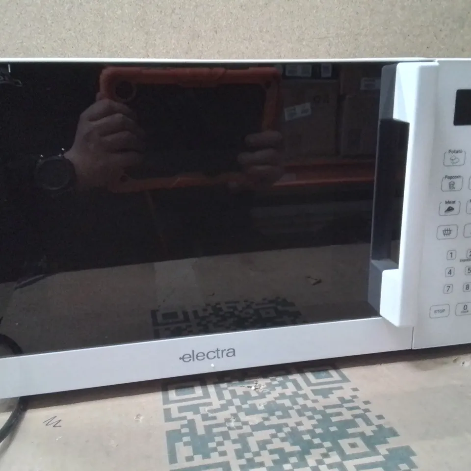 ELECTRA MWST20LW 20 LITRE 26CM HIGH, FREESTANDING SMALL STANDARD MICROWAVE OVEN - WHITE