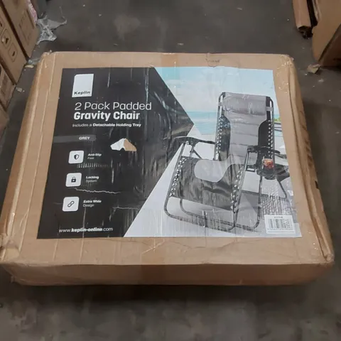 BOXED KEPLIN 2 PACK OF PADDED GRAVITY CHAIRS