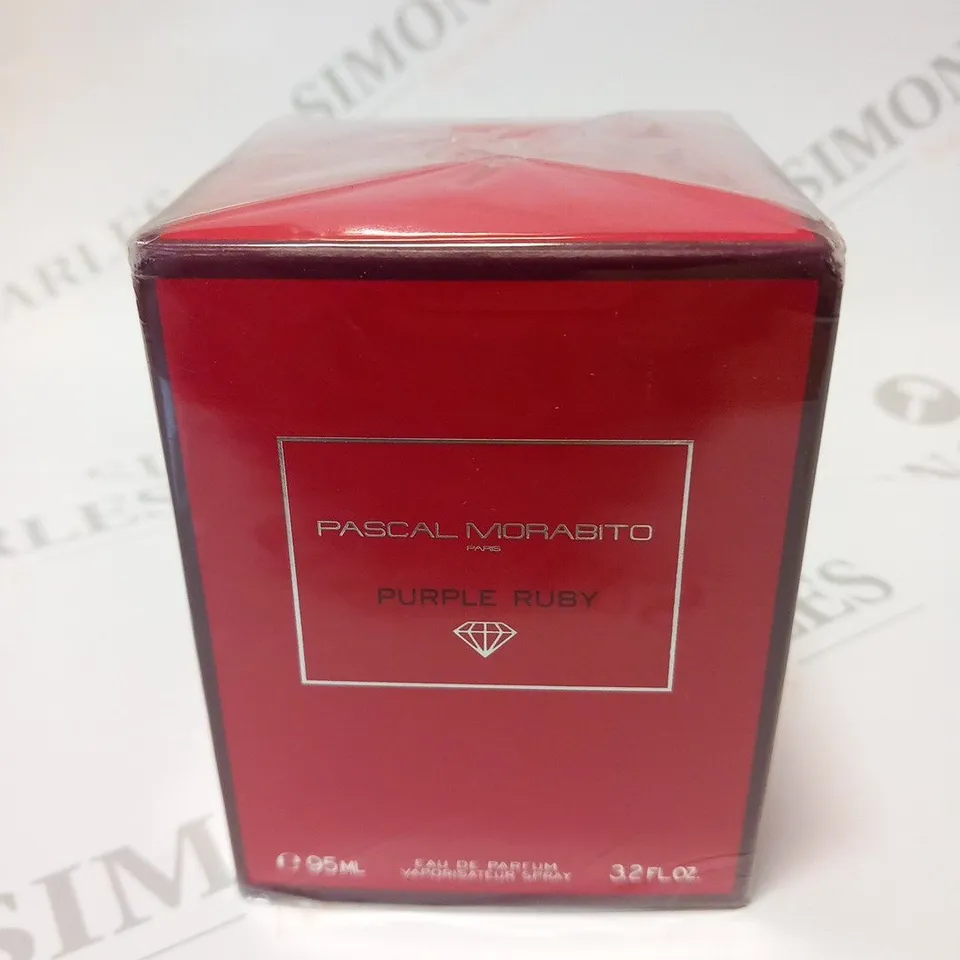 BOXED AND SEALED PASCAL MORABITO PARIS PURPLE RUBY EAU DE PARFUM 95ML