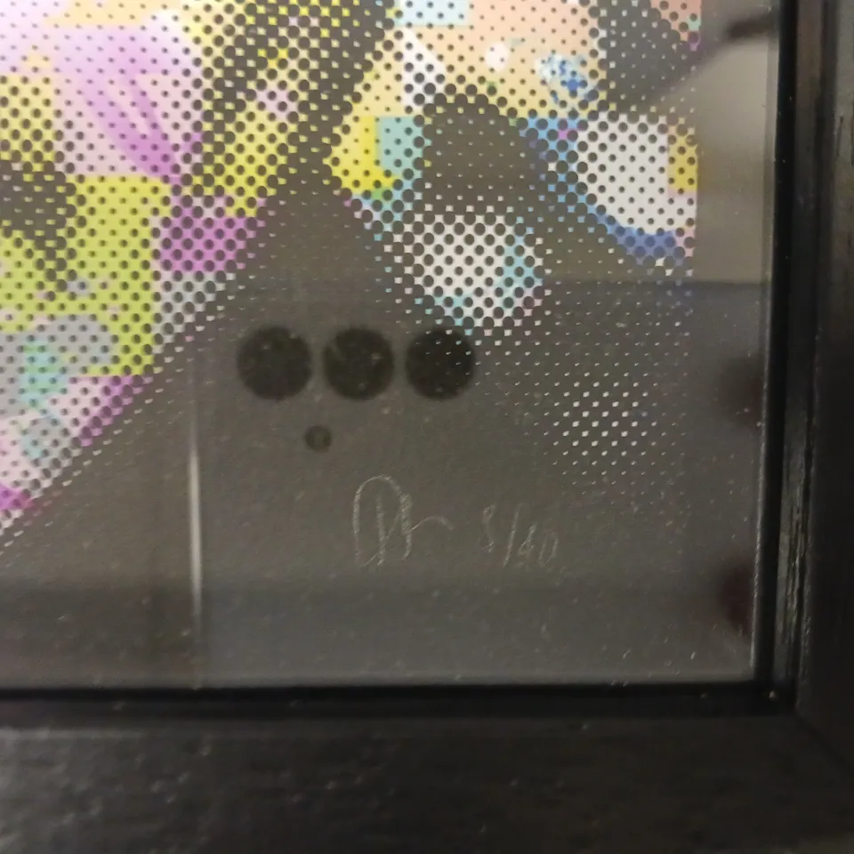 TRISTAN GREEN SIGNED LIMITED EDITION FRAMED GEORGE MICHAEL ART PRINT (8/40)