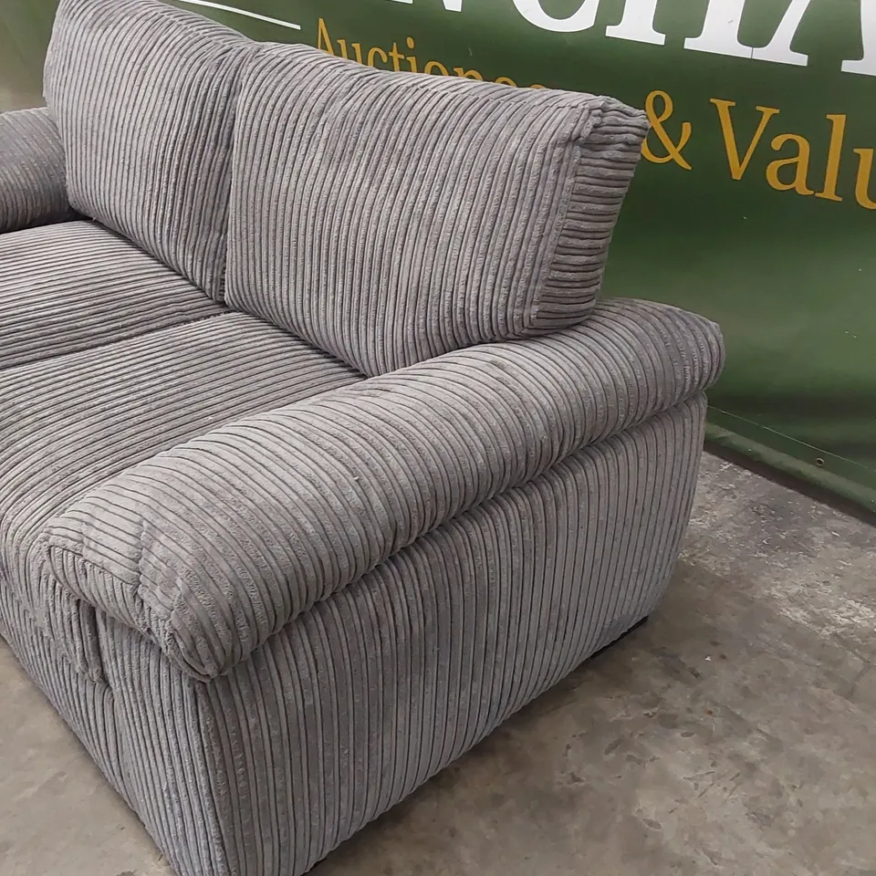 AMALFI STANDARD BACK FABRIC 2 SEATER SOFA - CHARCOAL RRP £499