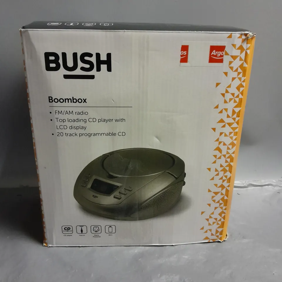 BUSH BOOMBOX WITH FM RADIO AND CD PLAYER
