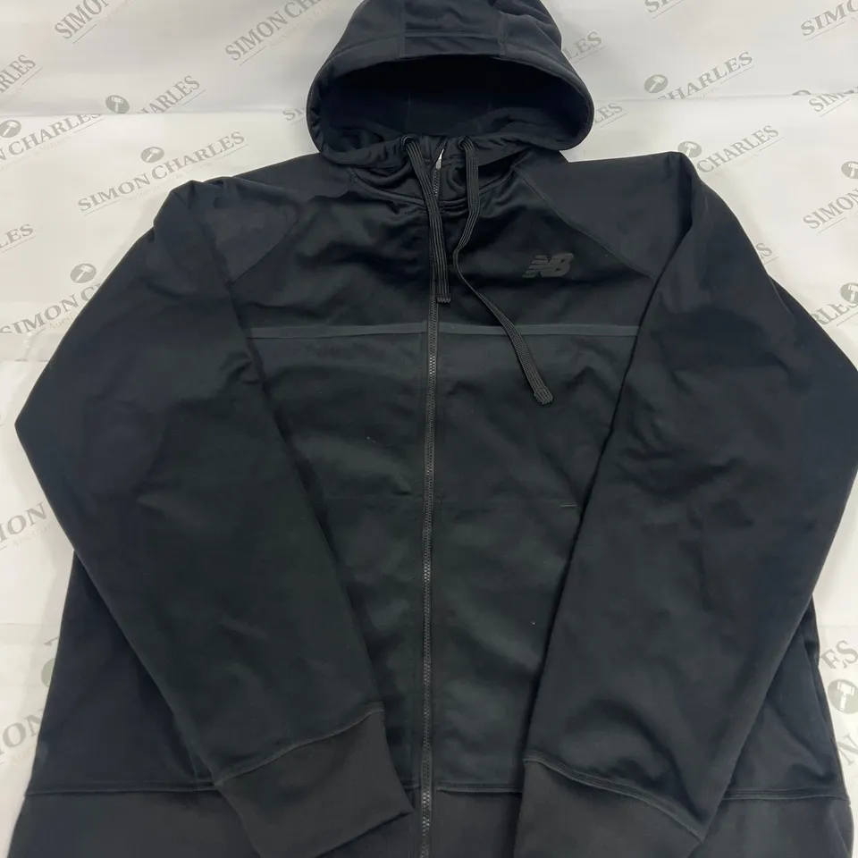 NEW BALANCE FLEECE JACKET IN BLACK SIZE XL