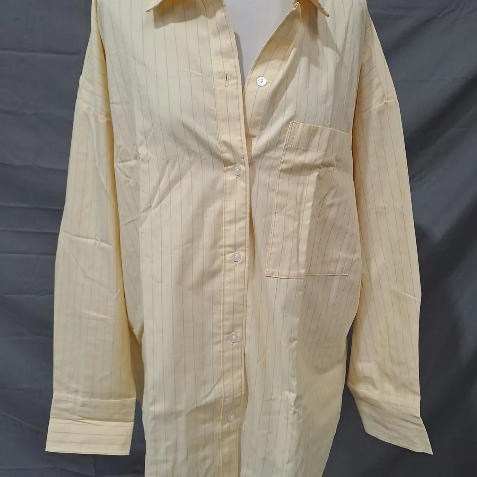 ABERCROMBIE & FITCH SHIRT IN YELLOW SIZE LARGE