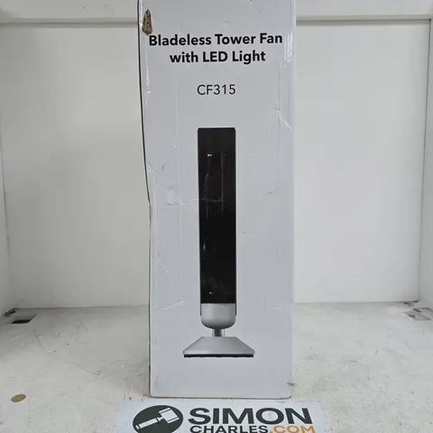 BOXED BLADELESS TOWER FAN WITH LED LIGHT - CF315