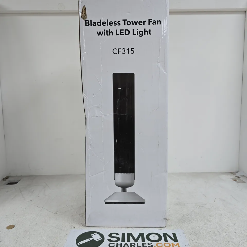 BOXED BLADELESS TOWER FAN WITH LED LIGHT - CF315
