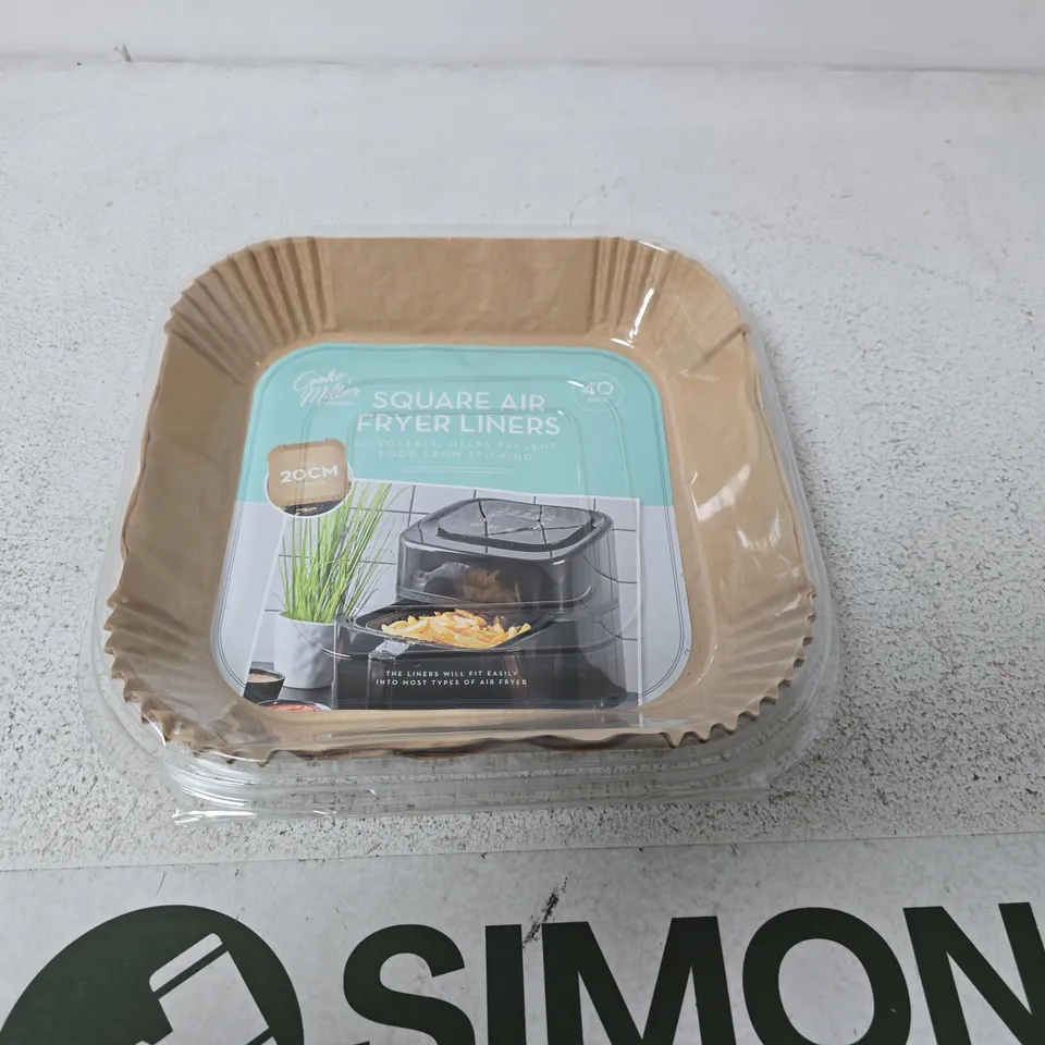 SQUARE AIR FRYER LINERS – 20CM