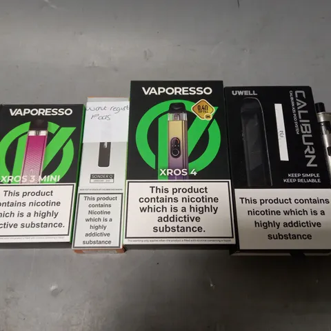 APPROXIMATELY 20 VAPES & E-CIGARETTES TO INCLUDE UWELL, GEEK VAPE, VAPORESSO ETC