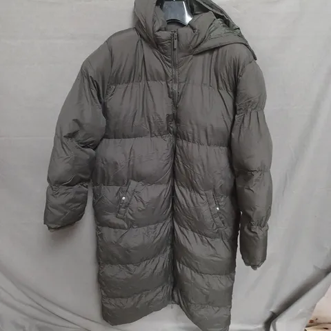 FRENCH CONNECTION PUFFER COAT – KHAKI, HOODED, SIZE XL (STYLE 70AZN)