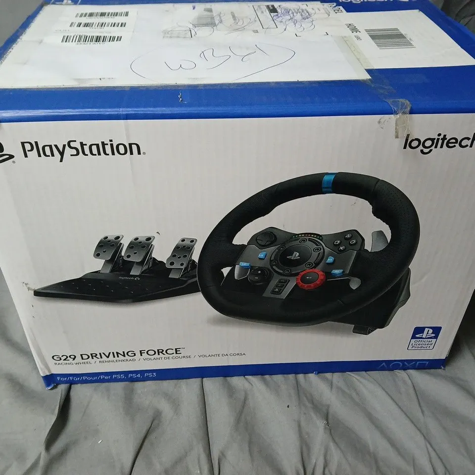 LOGITECH G29 DRIVING FORCE RACING WHEEL WITH PEDALS – BOXED