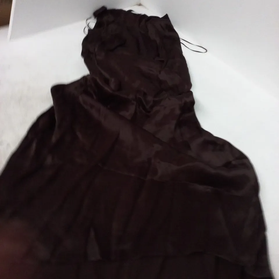 MINT VELVET BROWN VELVET DRESS – SIZE M