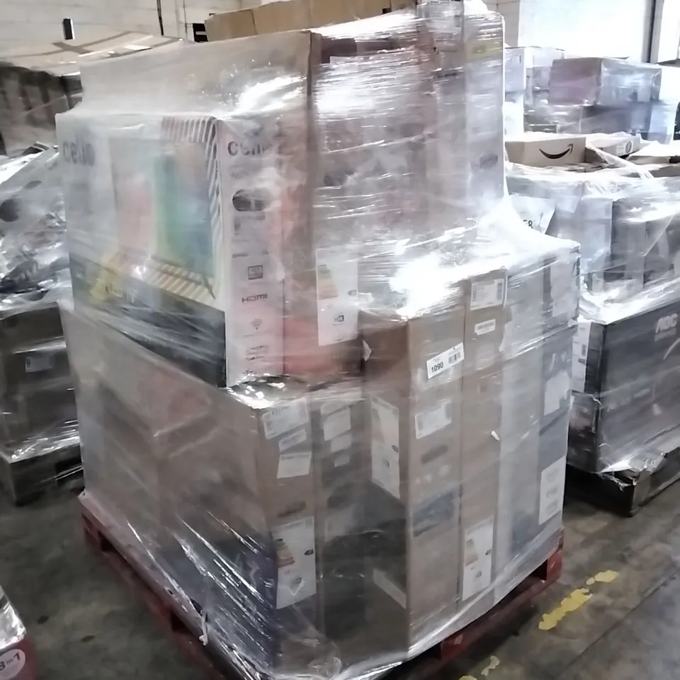 PALLET OF APPROXIMATELY 14 UNPROCESSED RAW RETURN TELEVISIONS TO INCLUDE;