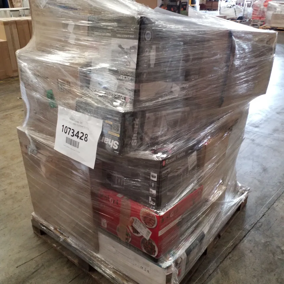 PALLET OF APPROXIMATELY 18 UNPROCESSED RAW RETURN HOUSEHOLD AND ELECTRICAL GOODS TO INCLUDE;