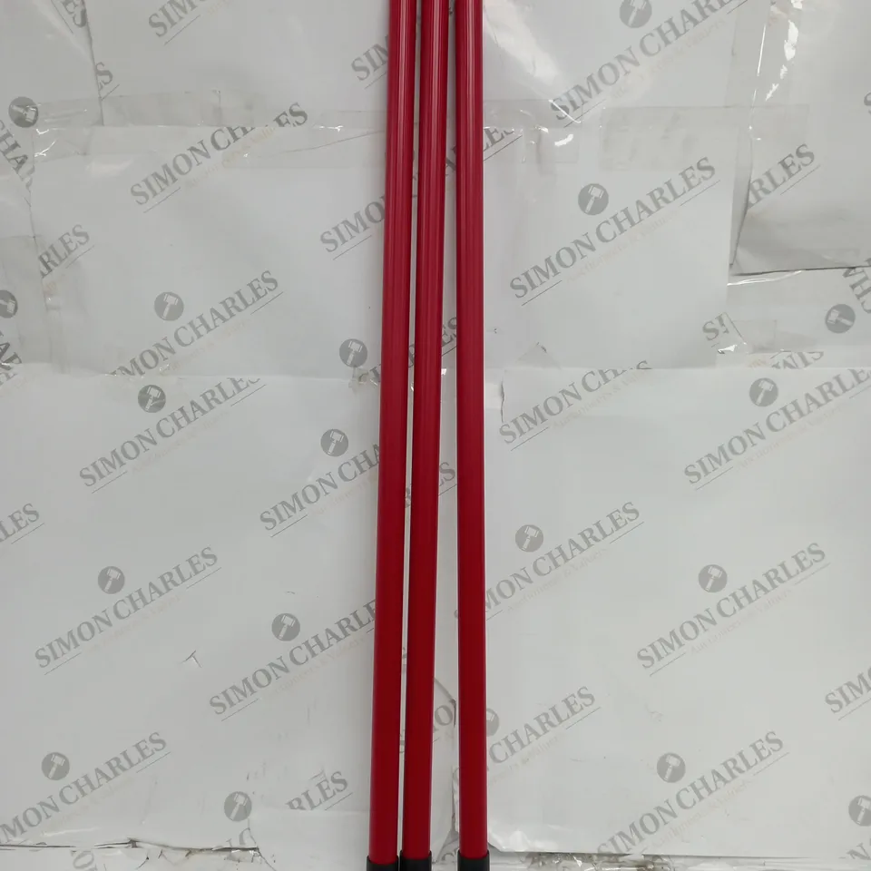 TELESCOPIC SCREW-IN POLES IN RED