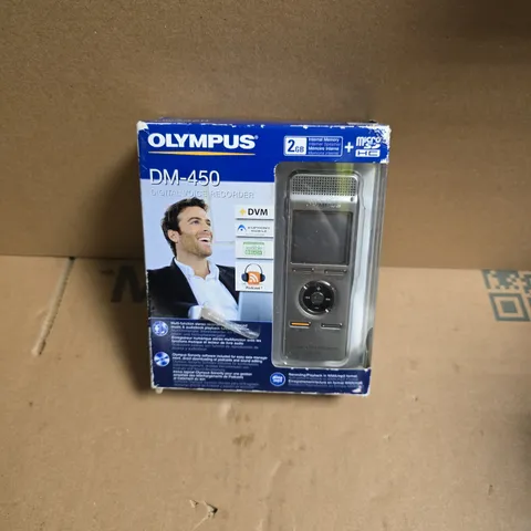 OLYMPUS DM-450 DIGITAL VOICE RECORDER – BOXED