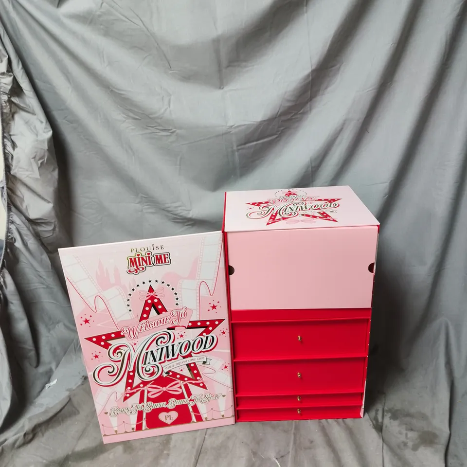 PLOUISE Mini Me Minwood Vanity Station – Pink 5-drawer vanity unit