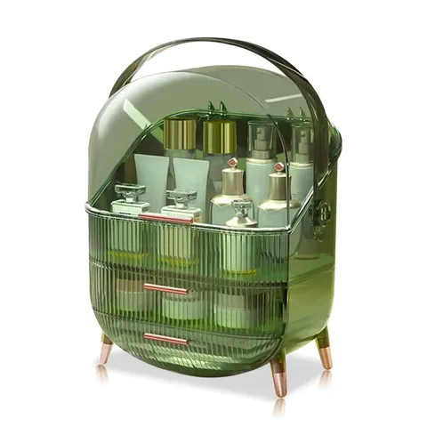 BOXED NEO MAKEUP ORGANISER - GREEN 