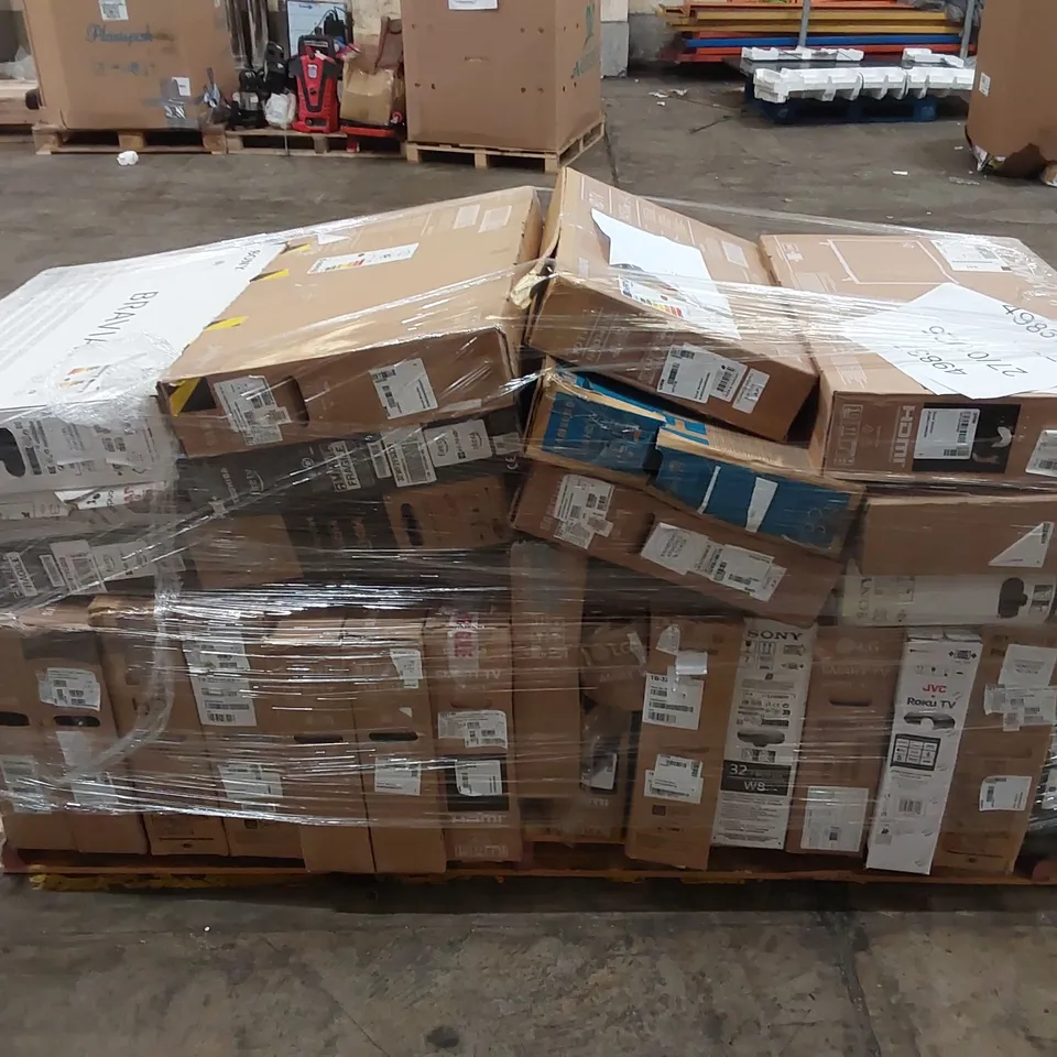 PALLET OF APPROXIMATELY 26X BOXES OF TELEVISION PARTS - PARTS ONLY -