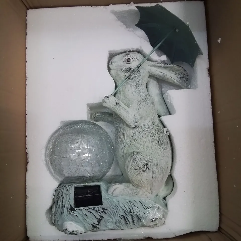 BOXED GARDEN LED BUNNY