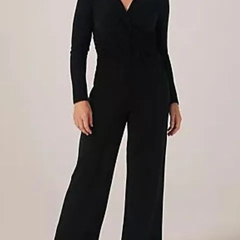 YAS KAYA GLITTER DETAIL JUMPSUIT BLACK MEDIUM