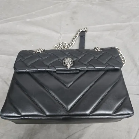 KURT GEIGER LONDON QUILTED LEATHER SHOULDER BAG – BLACK