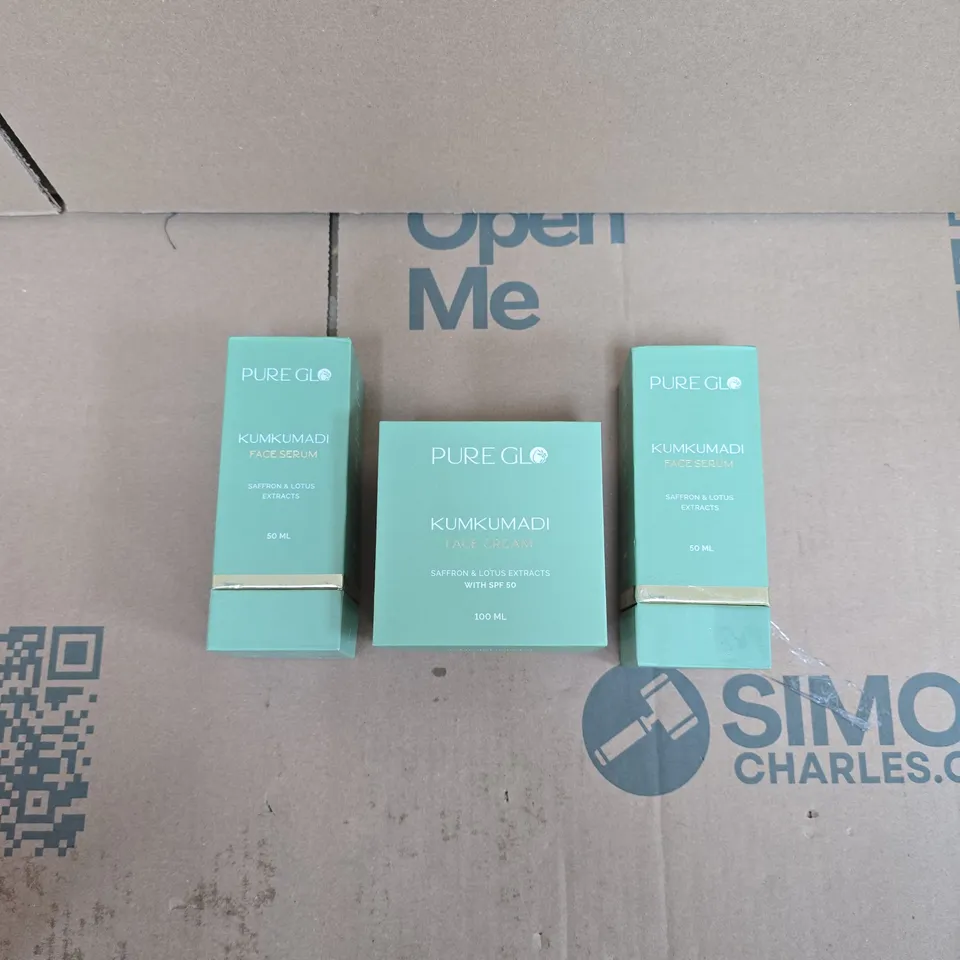 PURE GLOW KUMKUMADI BUDLE SET – 3PC (2 X 50ML SERUMS + 100ML CREAM)