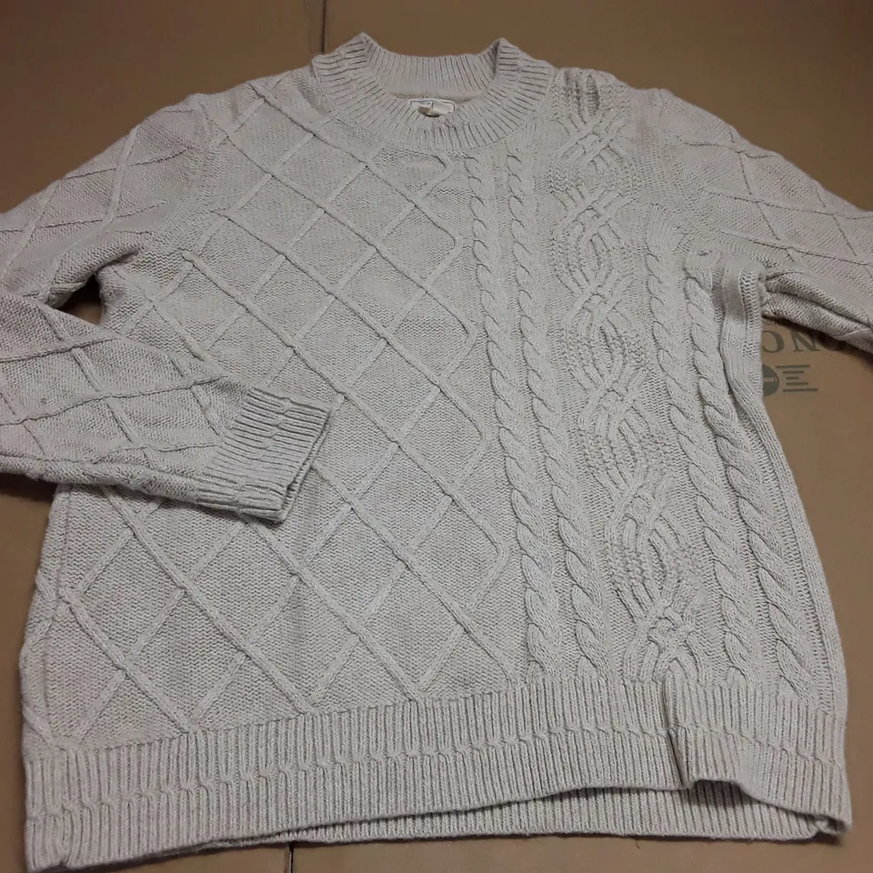 FAT FACE CREAM KNIT JUMPER - UK 14