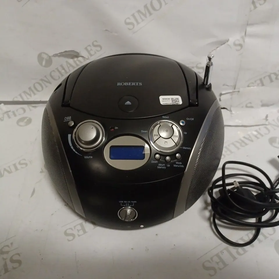 ROBERTS ZOOM BOX 3 CD DAB+ RADIO  FM/CD PLAYER WITH SD AND USB