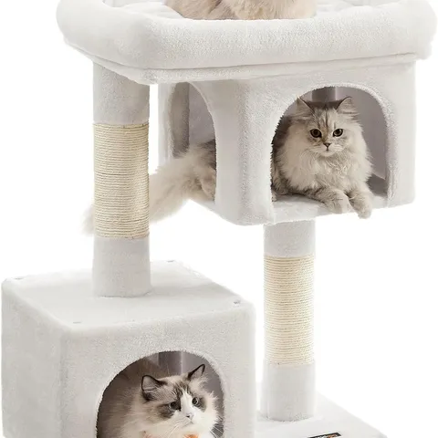 BOXED FEANDREA CAT TREE TOWER - WHITE